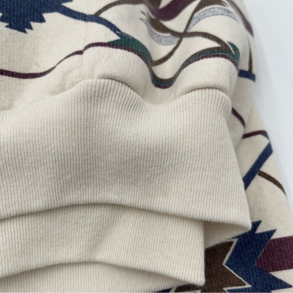 VTG 90’s Native Southwestern Aztec Sweatshirt Button Pullover Mens Large - Picture 13 of 15